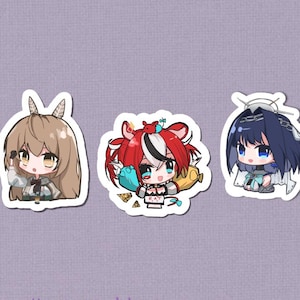 hololive promise sticker set! ouro kronii, nanashi mumei, hakos baelz WIP