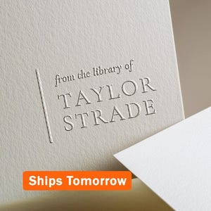 Custom Book Embosser, Minimal Personalized Library Embosser, From the library of Embosser, Ex Libris, Book lover gift