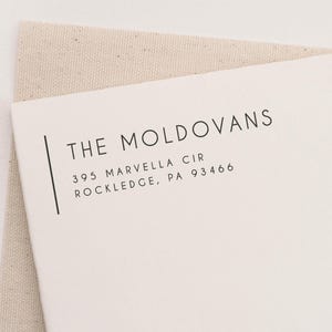Wedding Return Address Stamp – Self-Inking or Wood Handle