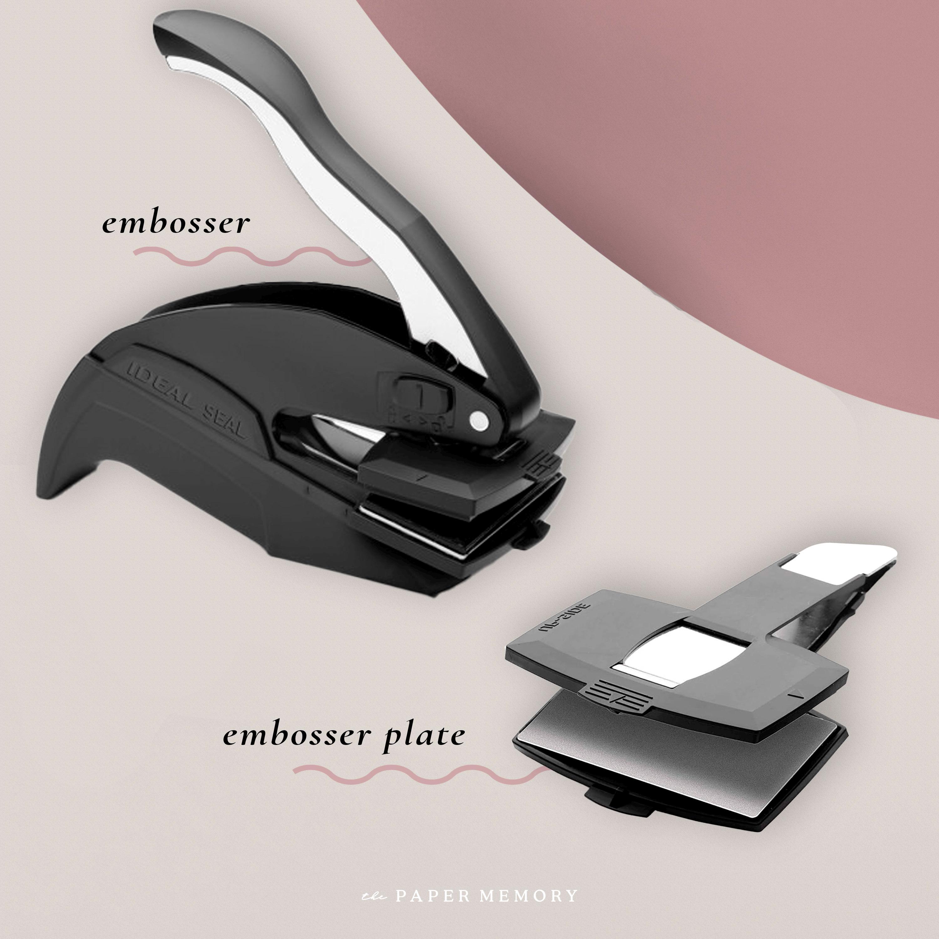 Minimal Personalized Book Embosser, Stamp, From the Library Of, Ex ...