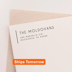 Personalized Return Address Stamp – Modern & Minimalist