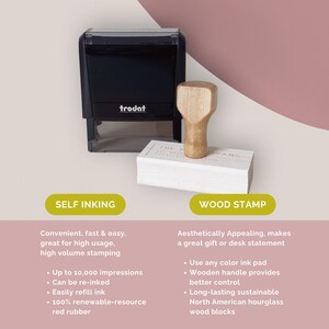 Moon Personalized Book Stamp | From the library of | Ex Libris | This book belongs to | Book lover gift | Self ink stamper | Wood handle image 3