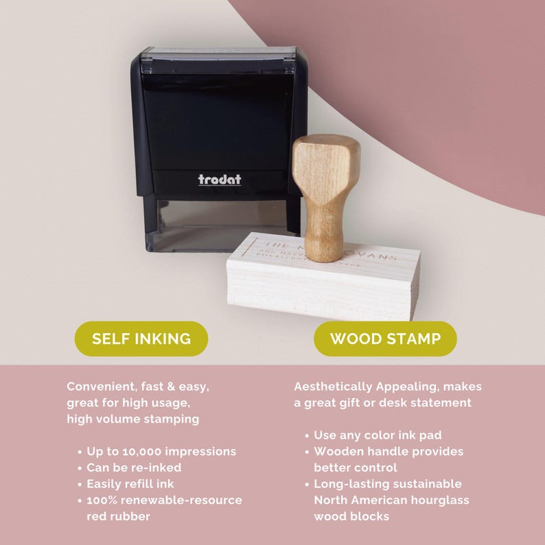 Moon Personalized Book Stamp | From the library of | Ex Libris | This book belongs to | Book lover gift | Self ink stamper | Wood handle image 3