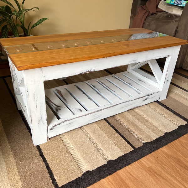 Farmhouse Coffee Table and End Tables Etsy