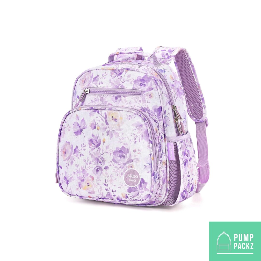 Infinity Baby Pack Small Feeding Tube Backpack | Purple Floral | for Enteralite Infinity ...