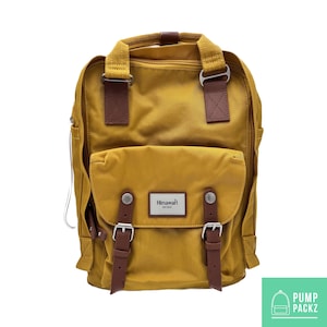 Medium Feeding Tube Backpack | Mustard Yellow | Adapted for Kangaroo Joey and Enteralite Infinity | 14”