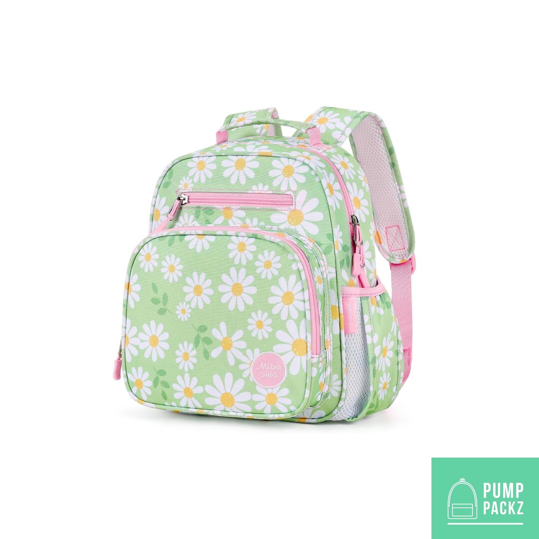 Infinity Baby Pack Small Feeding Tube Backpack | Green Daisies | for Enteralite Infinity ...