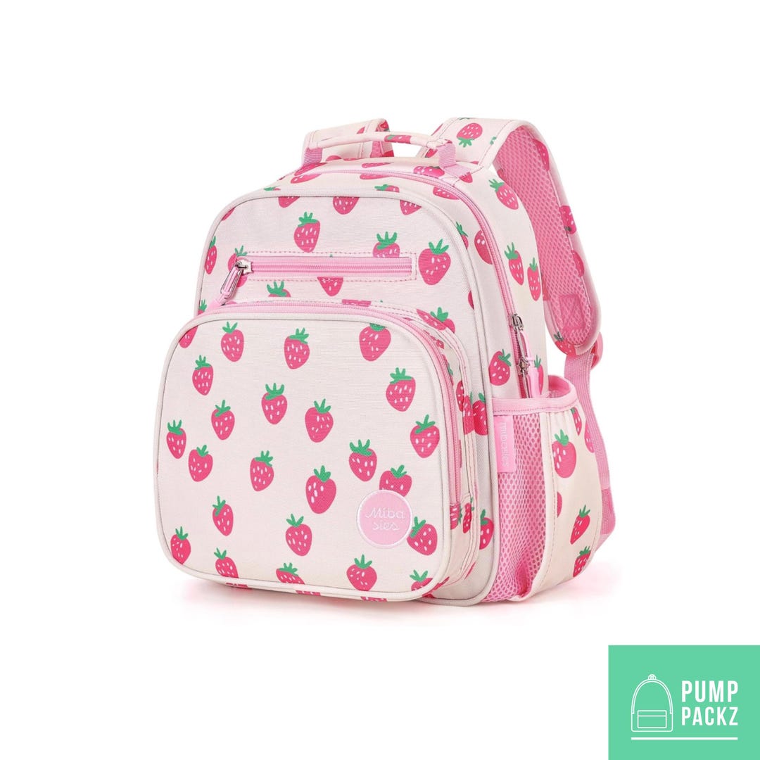 Small Feeding Tube Backpack | Strawberries and Cream | for Enteralite ...