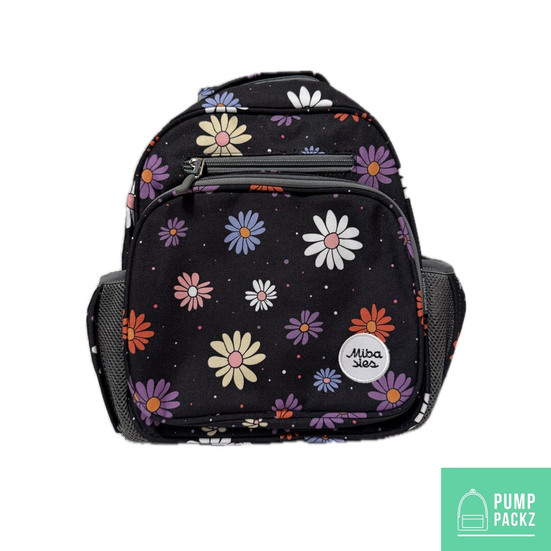 Infinity Baby Pack Small Feeding Tube Backpack | Bright Black Daisies | for Enteralite ...