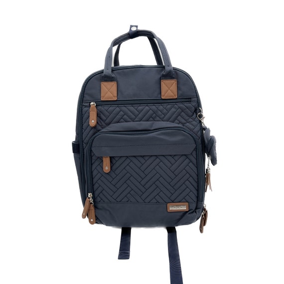 Gtube Modified Tube Feeding Backpack Navy Blue Quilted 