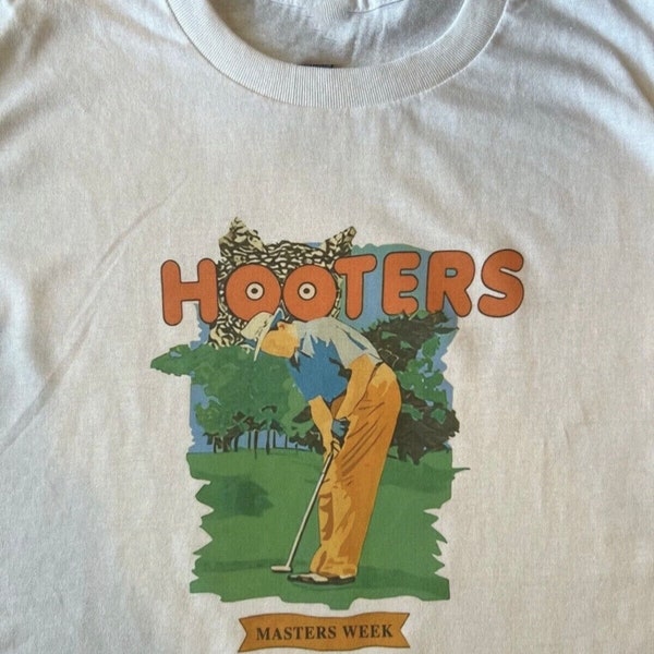 HOOTERS Master Week 1993 Vintage Golf T-Shirt