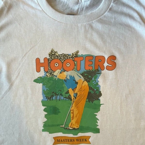 Golf HOOTERS Masters Week 1993 Vintage Tee Shirt - Golf Shirt - Hooters Shirt - Graphic Shirt - Golf Gift - For Him