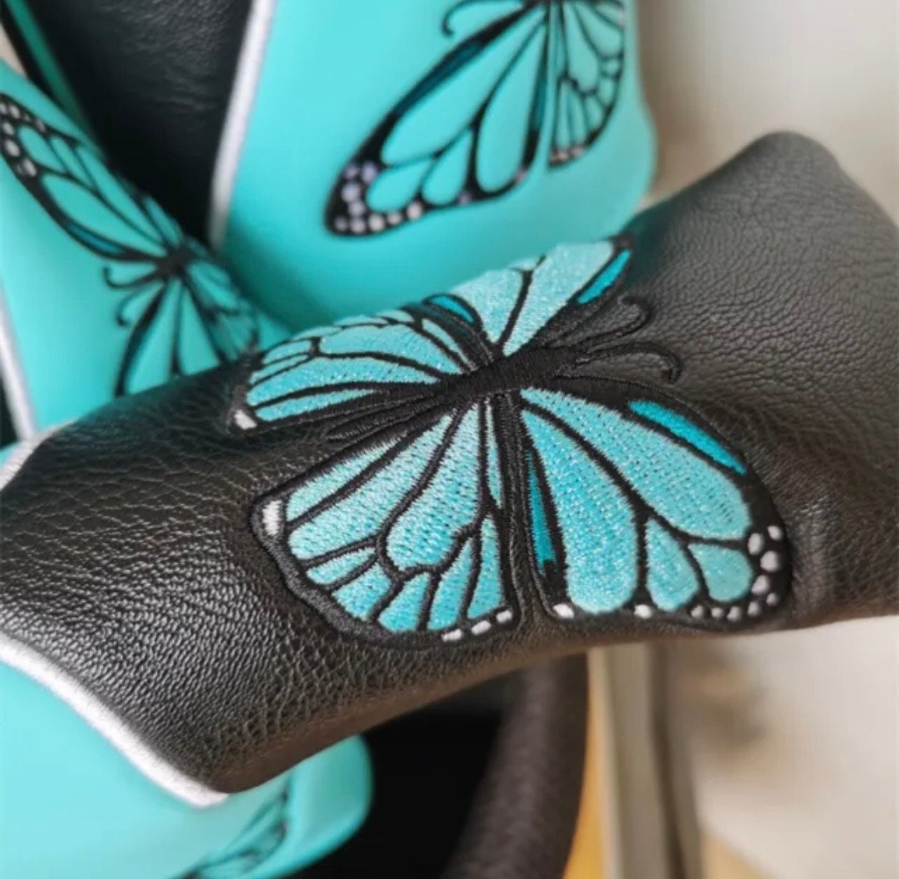 Butterfly Golf Wood Head Covers Driver Fairway Hybrid Putter Headcovers