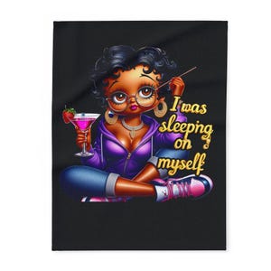 Betty Boop travel and bed Arctic Fleece Blanket, Betty Boop gift, Betty Boop lover, Betty Boop blanket, gift for her, girly gift