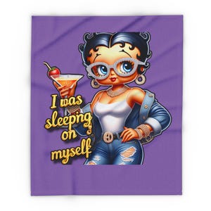 Betty Boop travel and bed Arctic Fleece Blanket, Betty Boop gift, Betty Boop lover, Betty Boop blanket, gift for her, girly gift, Betty Boop