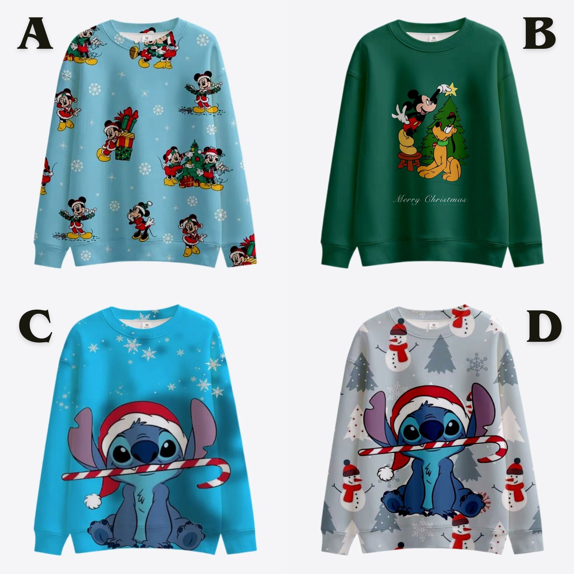 Discover Disney Weihnachten Costum Stich Lieben Cartoon 3d Pullover