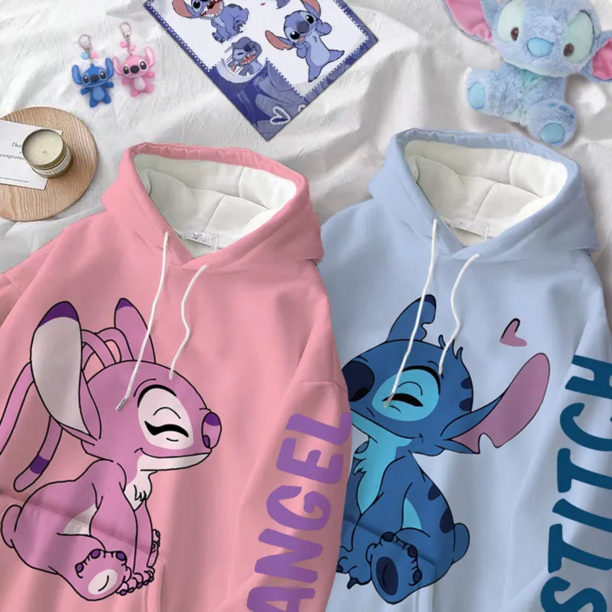 Discover Stitch & Angel hoodie, Couple Hoodies, Disney hoodie, Stitch Hoodie