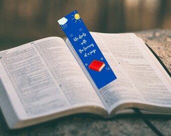 Life Starts with Turning a Page Bookmark, Reader Gift