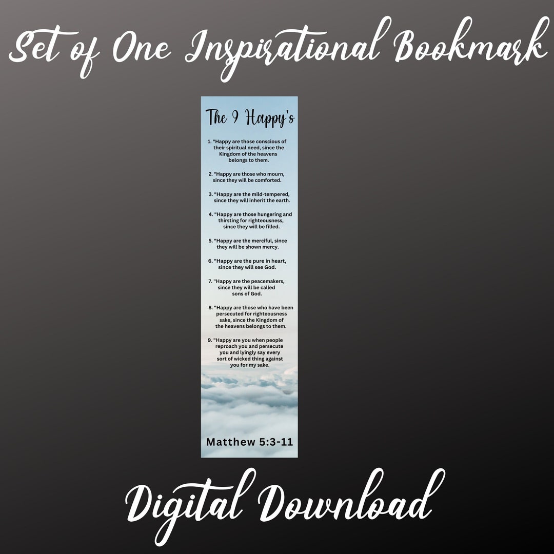 Printable Bible Verses Bookmark Bible Verse Digital - Etsy
