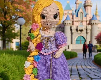 Rapunzel and Pascal doll. Kids in Costumes, Princess inspired series.
