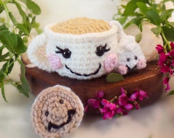 Amigurumi Tea Cup and Cookie set
