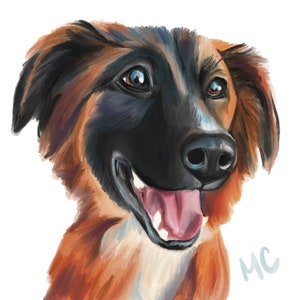 Ilustración digital / Retrato de mascota / Regalo de boda / Invitación de boda / Tarjeta de agradecimiento / ARCHIVO DIGITAL SOLAMENTE