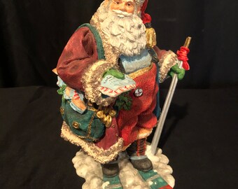 1993 Enesco Skiing Santa Claus