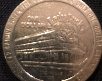 Vintage Lady Luck Casino One Dollar Token