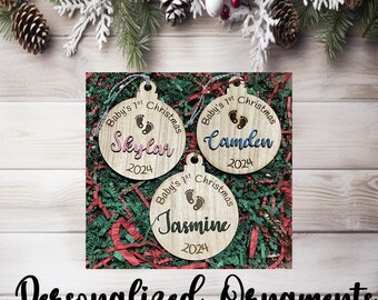 Baby's First Christmas Ornaments w/Gift Box