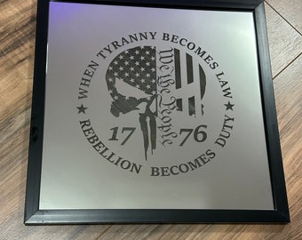 Punisher Flag We The People Mirror