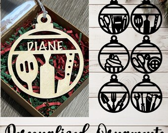 Personalized Name Ornaments - Hobbies Collection