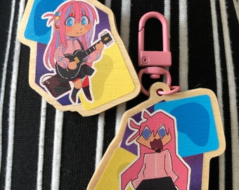 ¡Bocchi la roca! llavero de doble cara