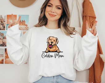 Golden Retriever Mom Sweatshirt: Dog Lover Gift