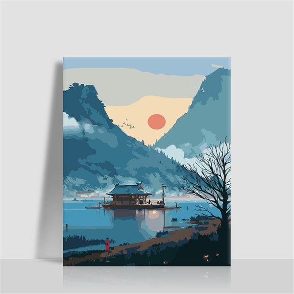 Paint by Numbers Mountains - Etsy