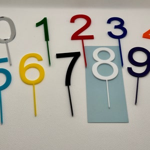 Custom Acrylic Cake Topper Numbers for Every Celebration