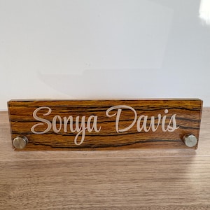 Desk Name Plate - Customized Personalized Name Sign