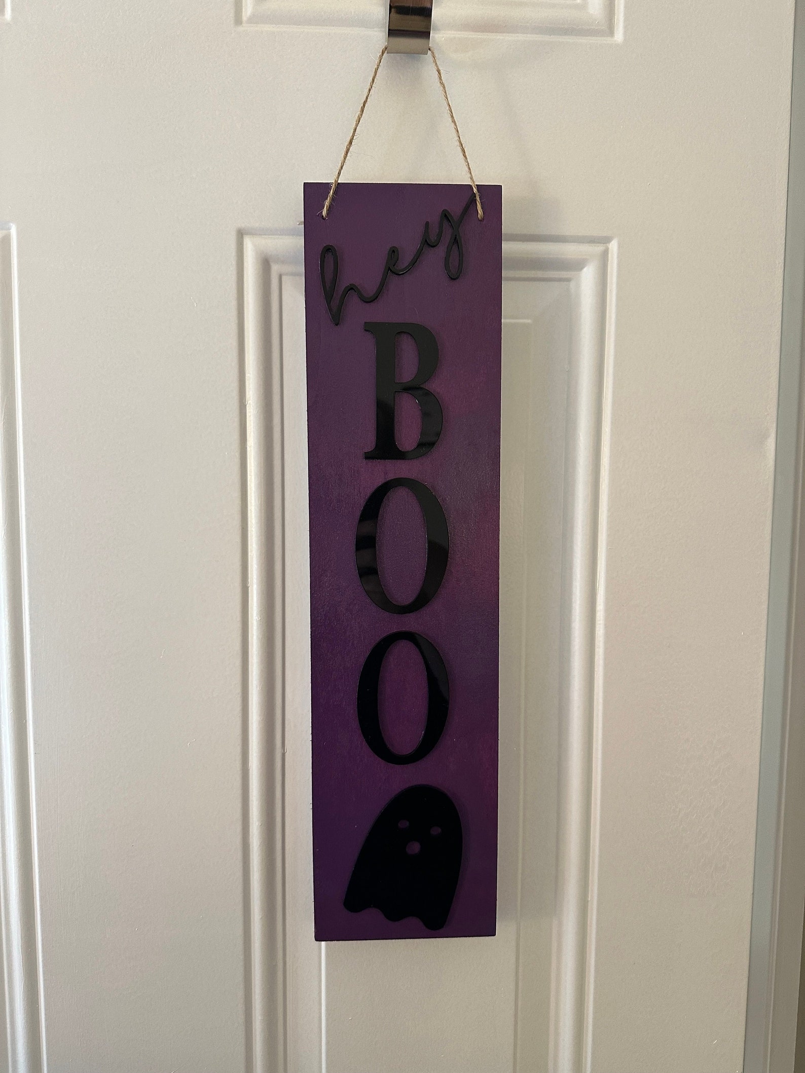 Rustic Boo Sign Rustic Door Sign With 'hey Boo' - Unique Wood Decor - Etsy