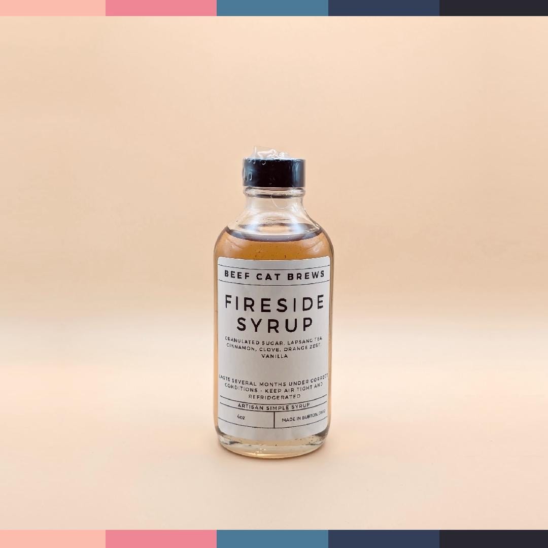 Fire Syrup Fireside Syrup 4oz - Artisan Simple Syrup - Etsy