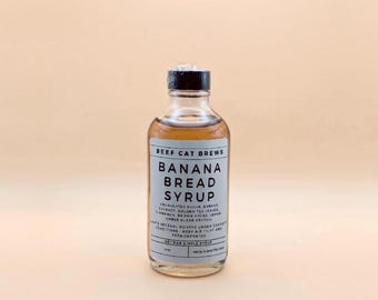 Banana Bread Syrup 4oz- Artisan Simple Syrup