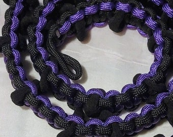 Soporte para patito de goma DUCK WRANGLER de paracord color púrpura índigo para jeeps