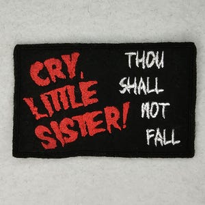 Cry Little Sister - The Lost Boys - Embroidered Sew-On/DIY Patch