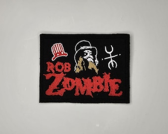 Rob Zombie - geborduurde aannaai-/doe-het-zelf-patch