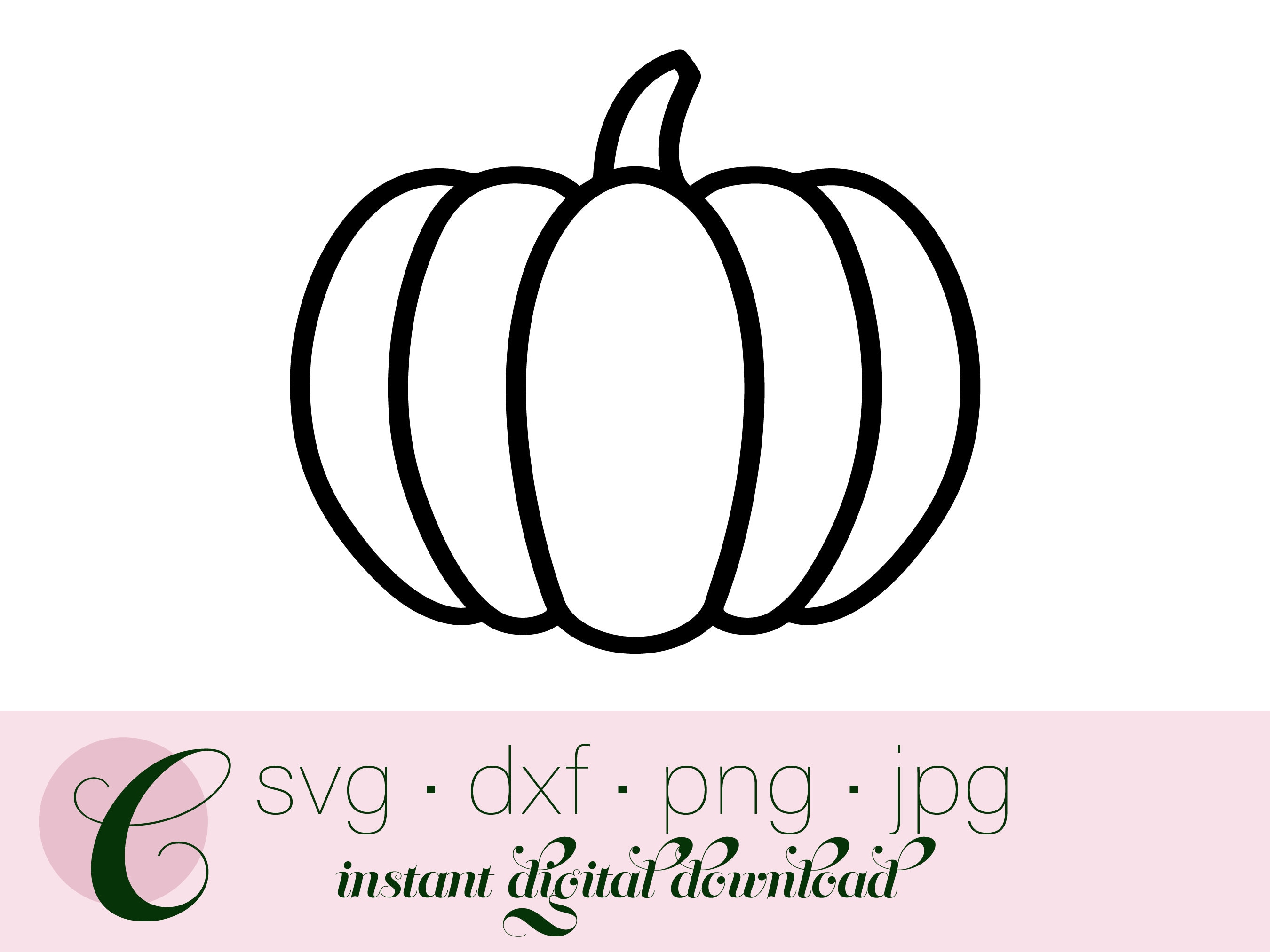 Pumpkin SVG, Fall SVG, SVG Files for Cricut and Silhouette (Download