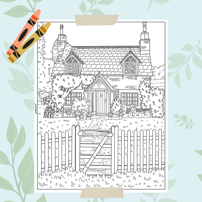 Cozy Coloring Pages for Adults Digital Coloring Book - Etsy