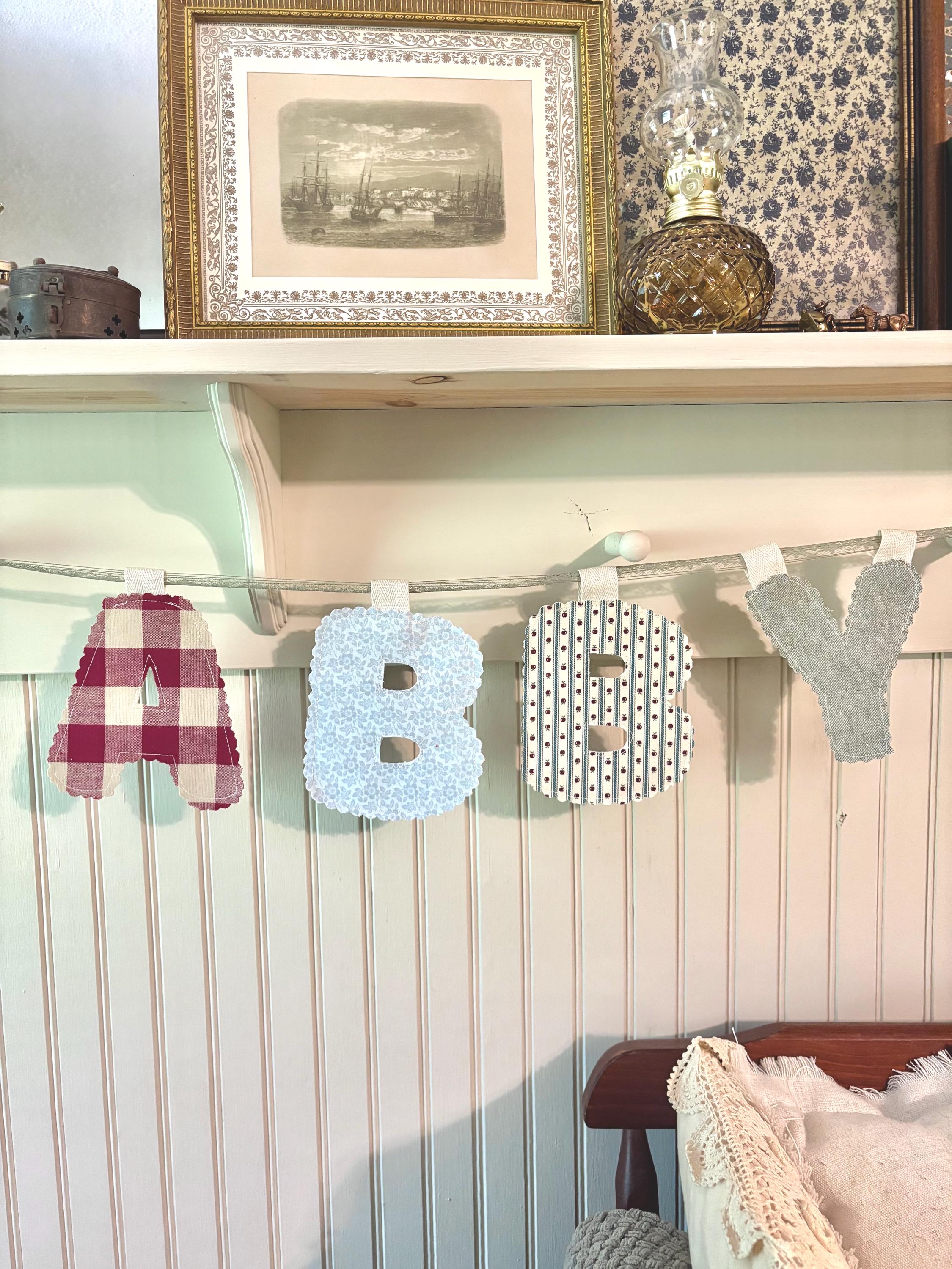 Bubble Letter Banner Template, Fabric Alphabet Sewing Pattern (digital ...