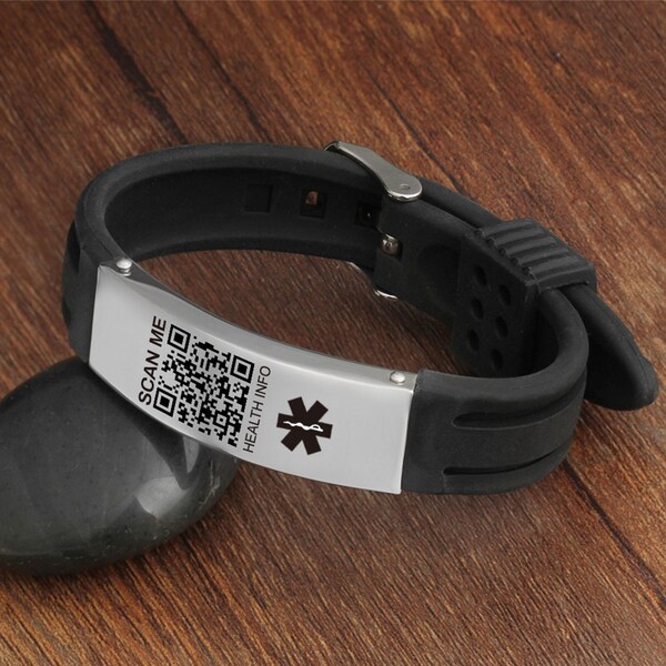 Qr Code Bracelet Etsy