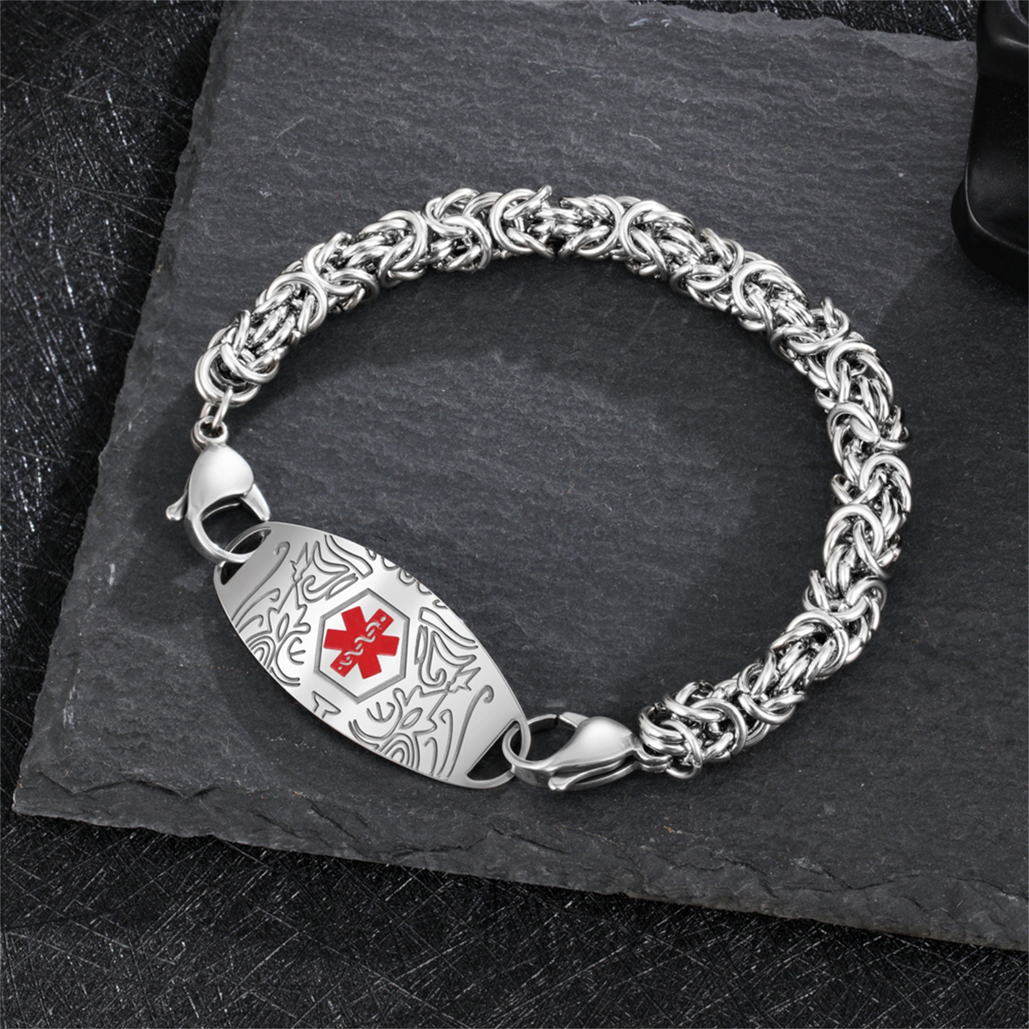 Medical alert shop bracelet etsy