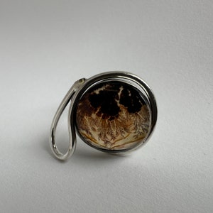 Dendritic Agate Rings - Handcrafted 925 Sterling Silver Rings with Natural Dendritic Agate Rings Gemstone, Anniversary gift, Gift for Her