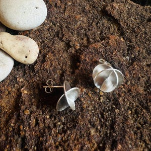 Silver Stud | Silver Unique stud | Unique Studs | Silver Stud Earring, Handmade 925 Silver Earrings | Artistry Studs | Silver stud earring