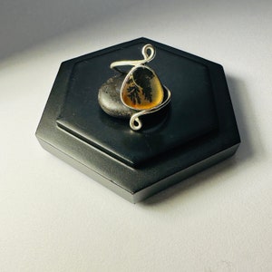 Dendritic Agate Rings - Handcrafted 925 Sterling Silver Rings with Natural Dendritic Agate Rings Gemstone, Anniversary gift, Gift for Her